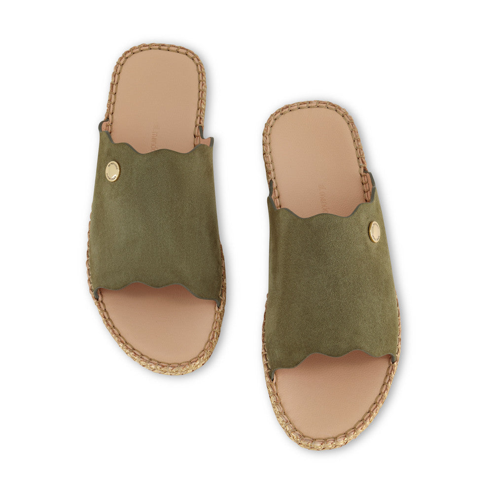 Espadrille Suede Leather Sandal 6617